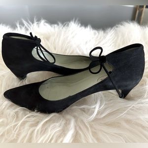 Coclico Black Suede heels. Size EU 37.5 US 7.5
